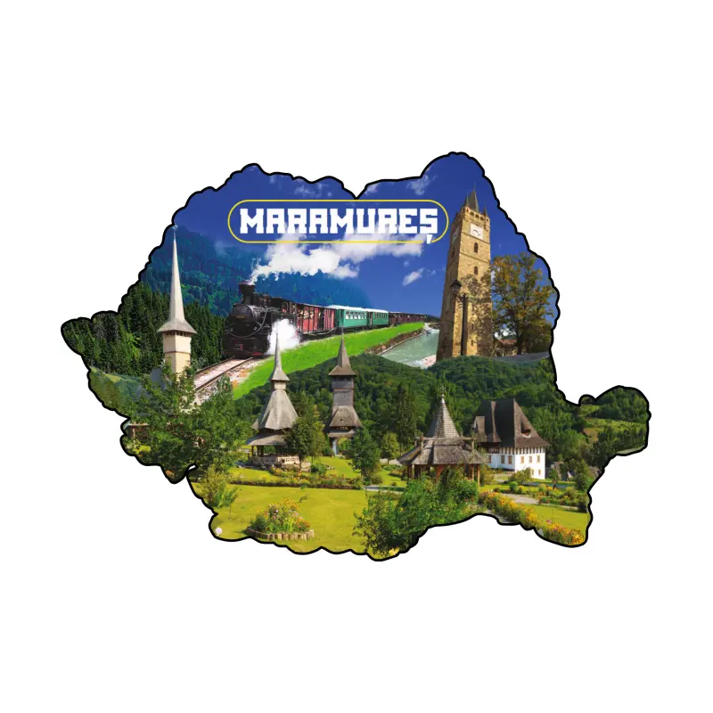 Mgs192-magnet frigider-harta maramures